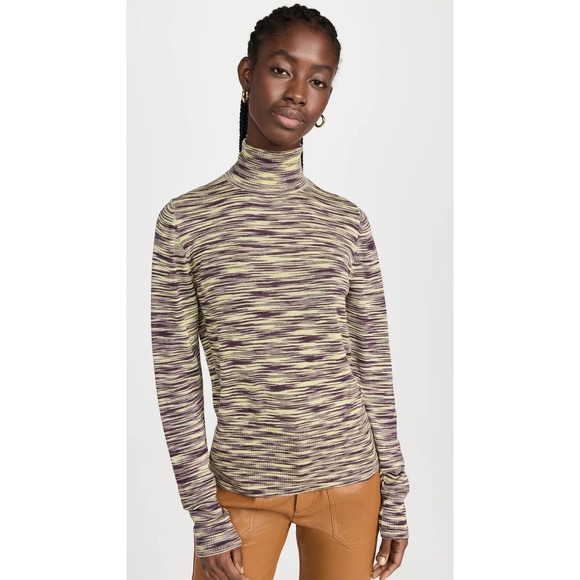 Rachel Comey Pacific Top XS Superfine Alpaca Silk Space Dyed Knit Tneck Sweater - Picture 2 of 16